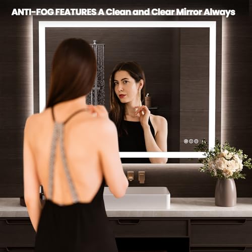 50"X40" LED Bathroom Mirror with Lights