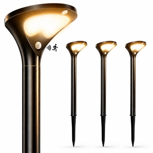 400LM Solar Pathway Lights with Motion Sensor (2 Count)