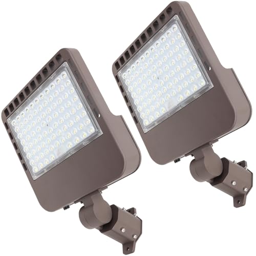 2PACK 200W LED Parking Lot Light with Dusk to Dawn Photocell (2 Count)