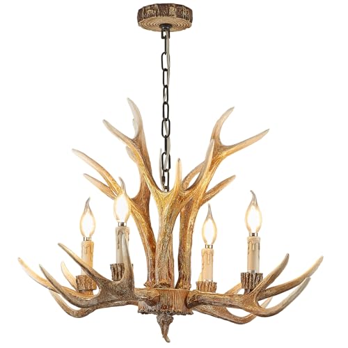 Antler Chandelier 4 Lights (4 Count)