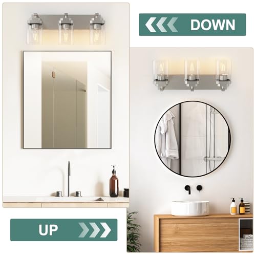 Brushed Nickel Bathroom Light Fixtures