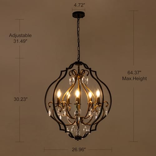 5 Light Farmhouse Chandelier