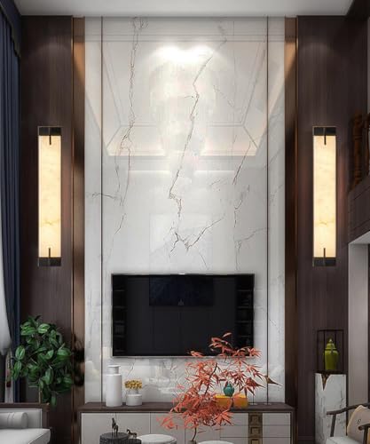 Modern Marble Wall Sconce Natural Alabaster Sconce