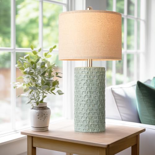 23" Modern Ceramic Table Lamp Set of 2 (2 Count)