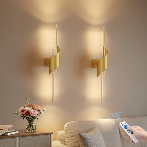 Battery Operated Wall Sconces Set of 2 (2 Count)