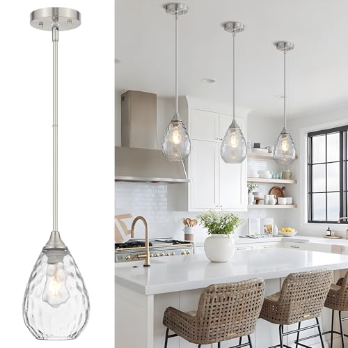 Glass Pendant Lights Kitchen Island