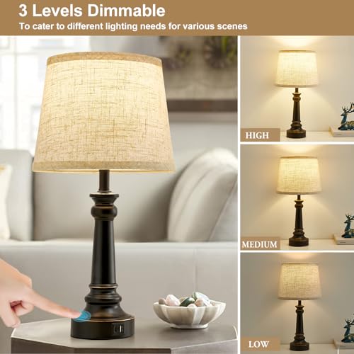 Touch Lamps for Nightstand Set of 2 (2 Count)