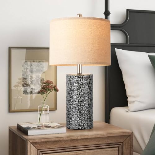 23" Modern Ceramic Table Lamp Set of 2 (2 Count)