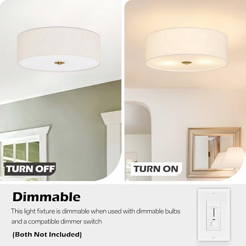 12.6 Inch Flush Mount Ceiling Light 2