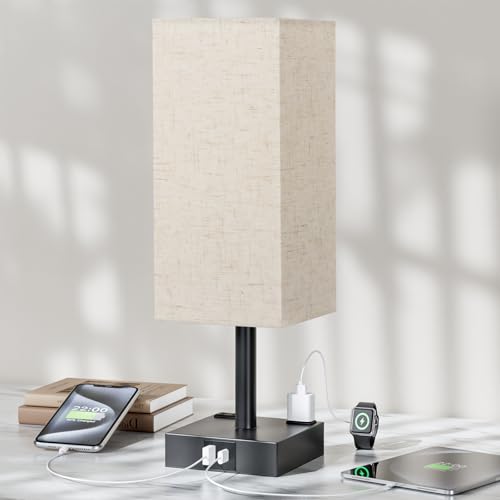 Beige Touch Table Lamp for Bedroom