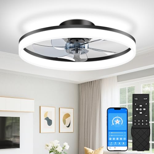Low Profile Ceiling Fans with Lights and Remote