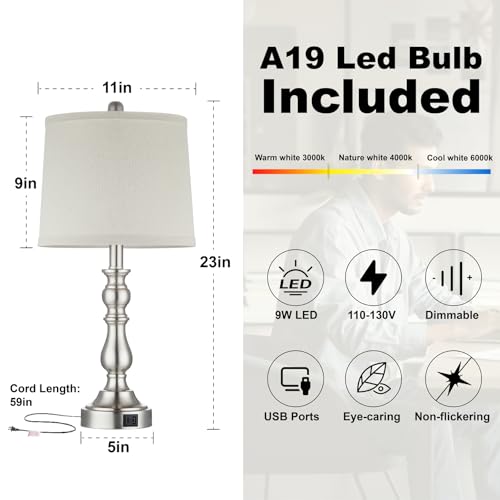 23'' Table Lamps Set of 2 (2 Count)