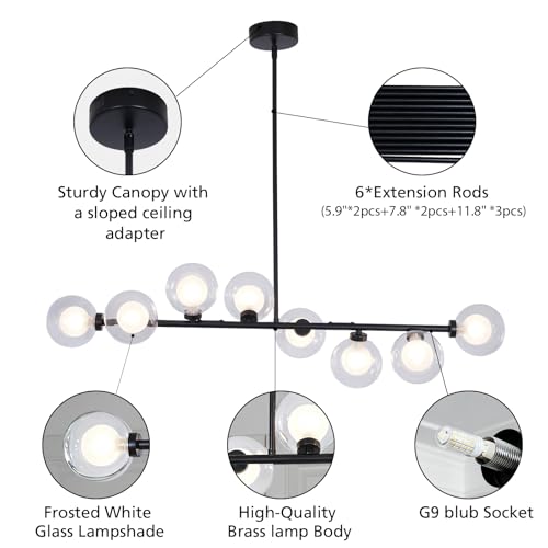 Black Sputnik Chandelier