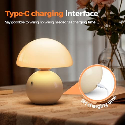 Mushroom Lamp Table Lamp for Bedroom