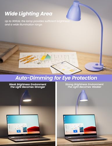 LED Desk Lamp with USB Charging Port