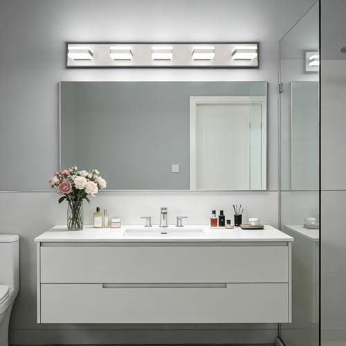 Brushed Nickel Vanity Lights for Bathroom