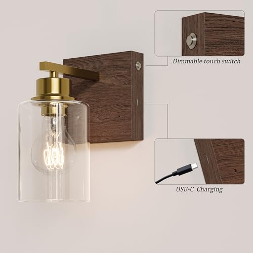 Wireless Battery Operated Wall Sconce Set of 2 with Remote Control (2 Count)