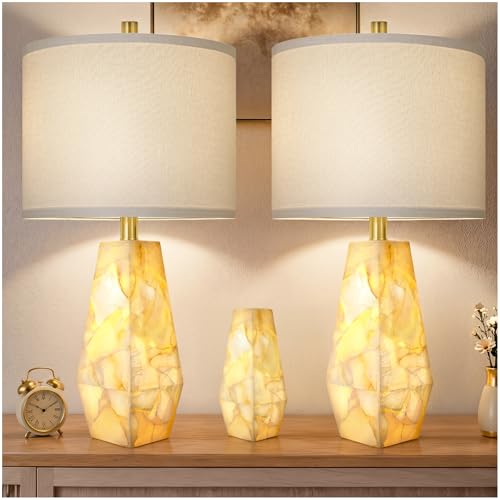 Alabaster Table Lamps Set of 2 (2 Count)