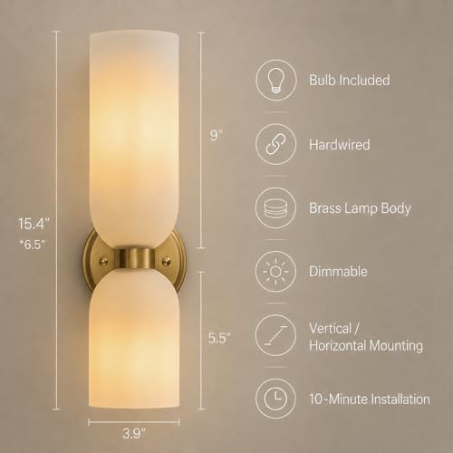 Bathroom Wall Sconces Set of Two
