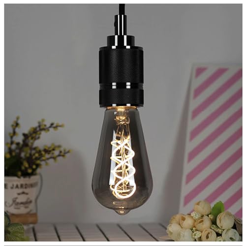 ST64 LED Vintage Edison Light Bulbs 60W Equivalent (4 Count)