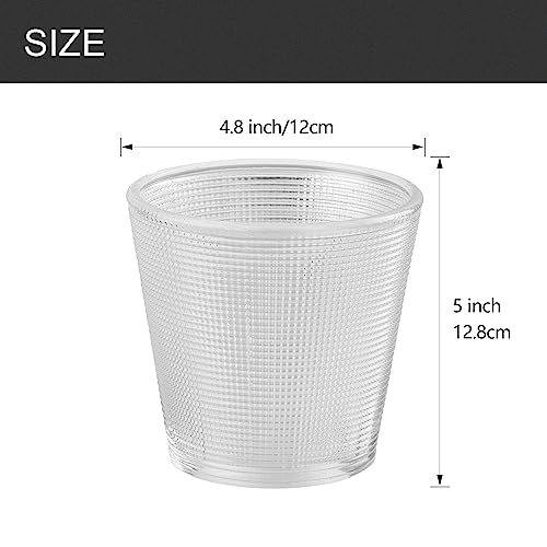 Plaid Clear Glass Shade (3 Count)