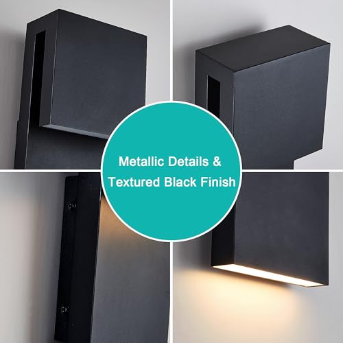 Modern Porch Lights with 2 Pack (2 Count)
