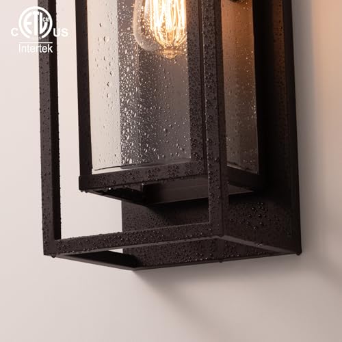 18" Modern Outdoor Porch Wall Light (2 Count)