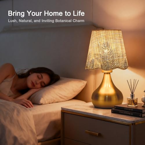 Gold Small Bedside Cute Table Lamp for Bedroom