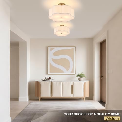 18" Modern Gold Drum Ceiling Light