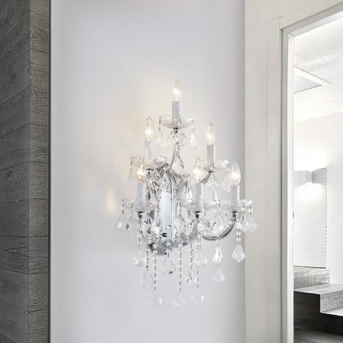 Large Modern Crystal Wall Lamp