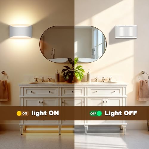 Modern LED Wall Sconce Hardwired Indoor Wall Lights Up and Down