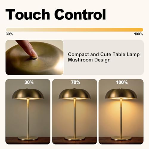 Portable LED Mushroom Table Lamp