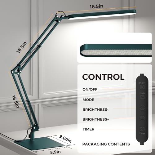 LED Desk Lamp with Slim Base