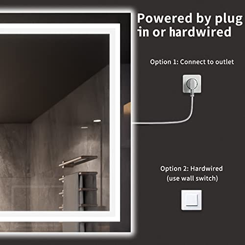 77X36 LED Bathroom Mirror with Lights