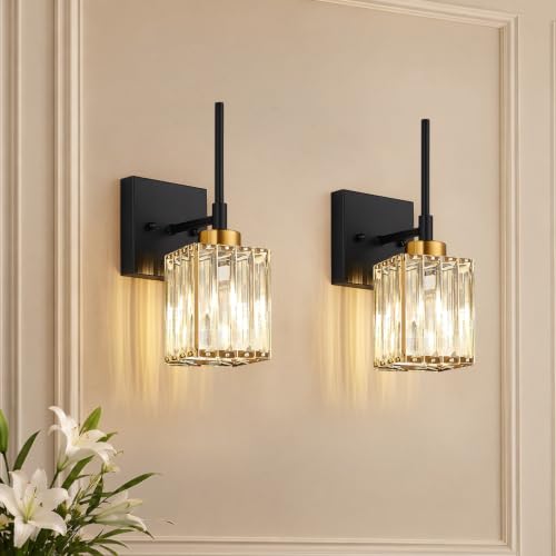 Hardwired] Bathroom Wall Sconces Set of Two Bathroom Light Fixtures (2 Count)