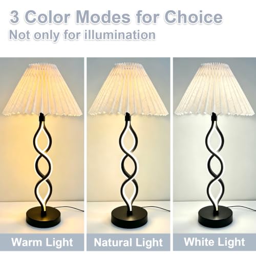 Black Modern LED Table Lamp (Black)