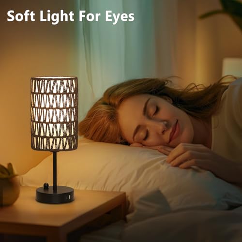 Gray Bedside Lamps Set of 2 (2 Count)