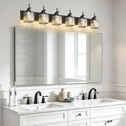 Black Vanity Light (Black / 6-Light)
