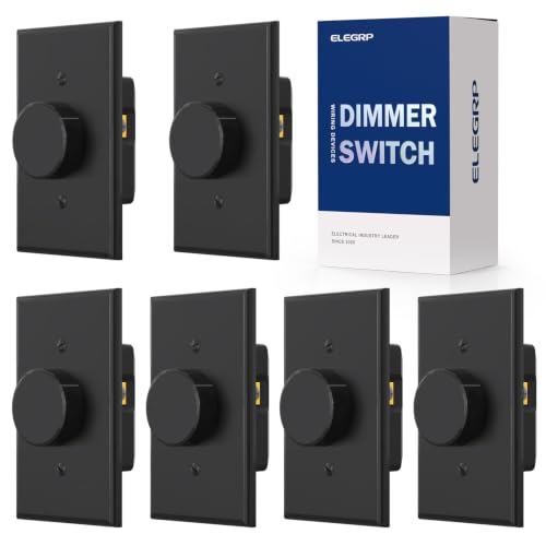 Rotating Dimmer Switch for Dimmable LED (6 Count)