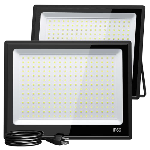 200W LED Flood Lights Outdoor 25000LM 6500K Daylight (2 Count)