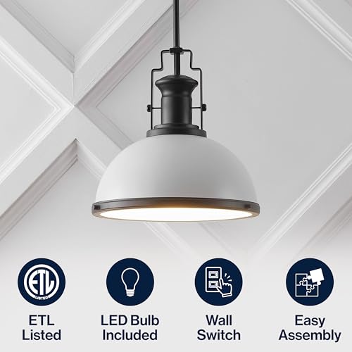 Homer Industrial Dome Pendant 13"