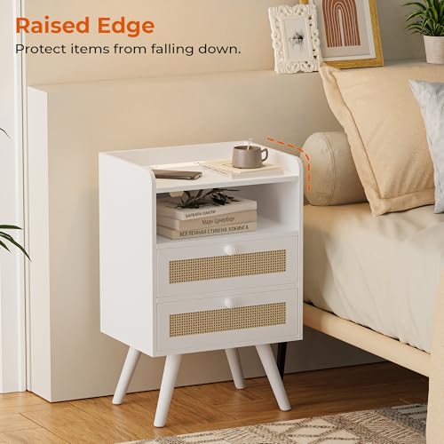Night Stand with Charger Station (2 Count)