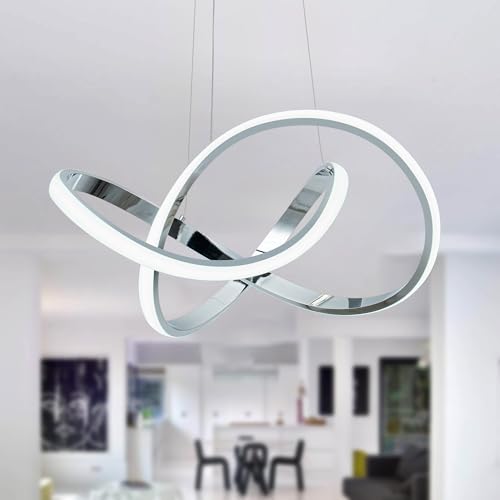 LED Pendant Light with Irregular Ring Lights