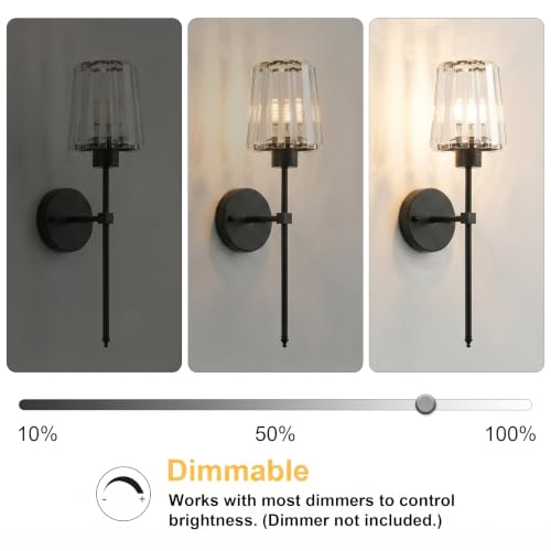 Hardwired Crystal Wall Sconces Set of 2 (2 Count)