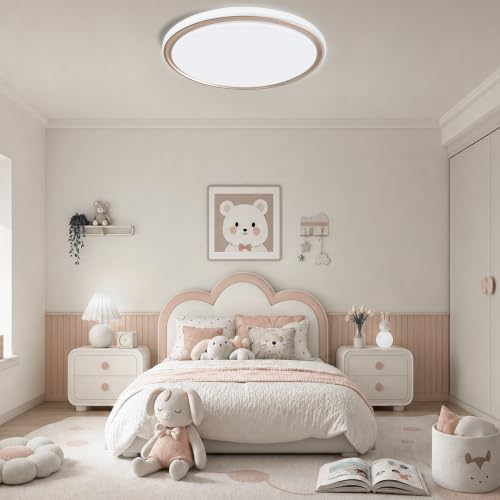15 Inch LED Flush Mount Ceiling Light (Gold)
