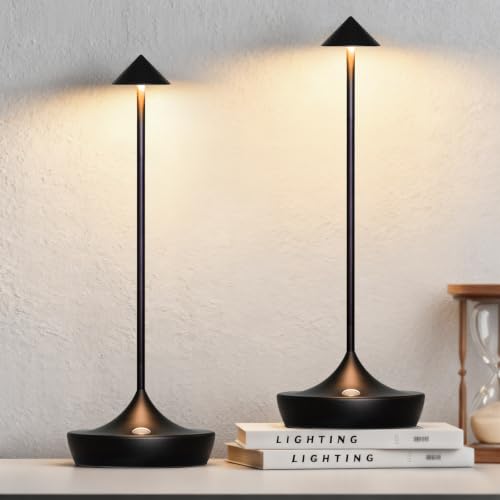 2 Pack Cordless Rechargeable LED Table Lamp (2 Count)
