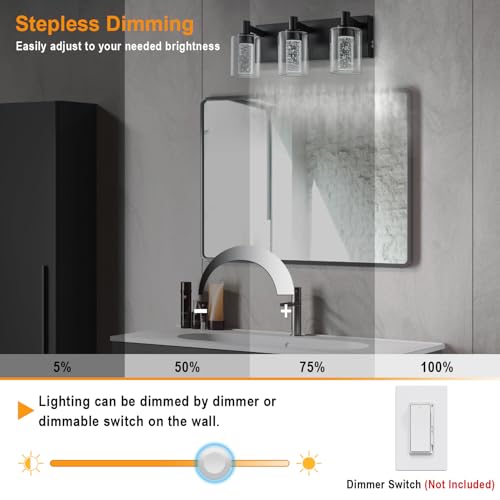 Vanity Light with 3 Color Modes (3 Count)