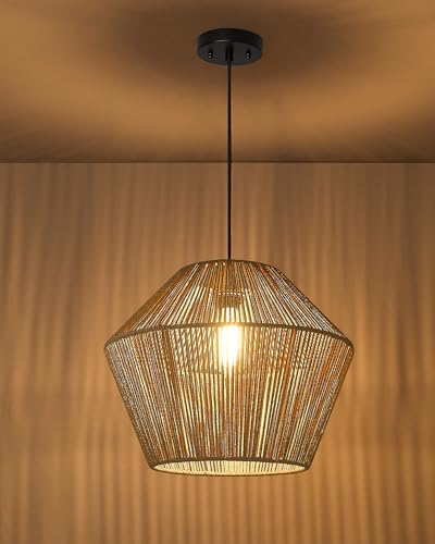 17” Woven Pendant Light