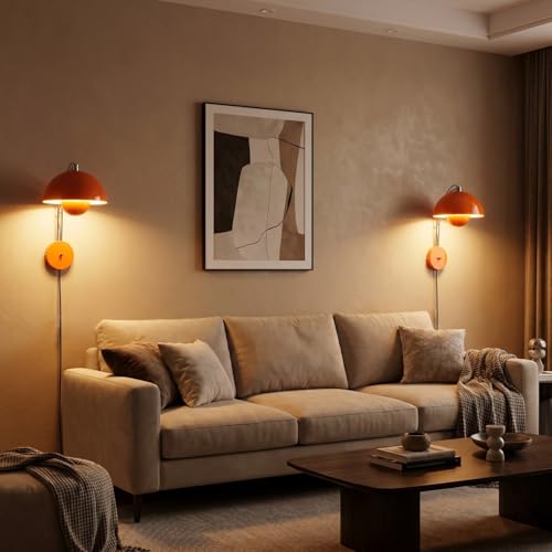 Mid Century Modern Bud Plug in Wall Sconces for Bedroom
