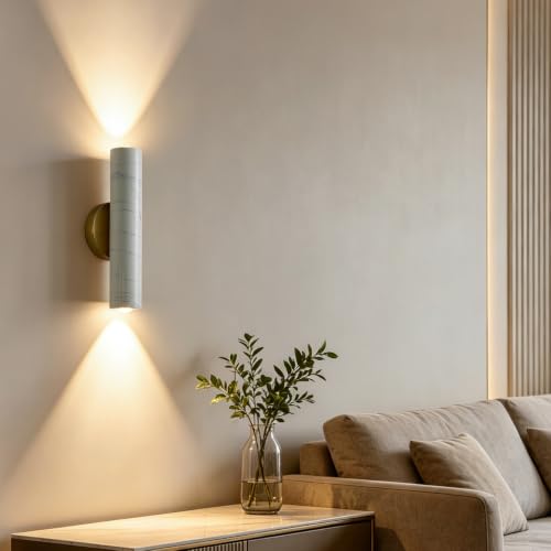 White Marble Wall Sconce